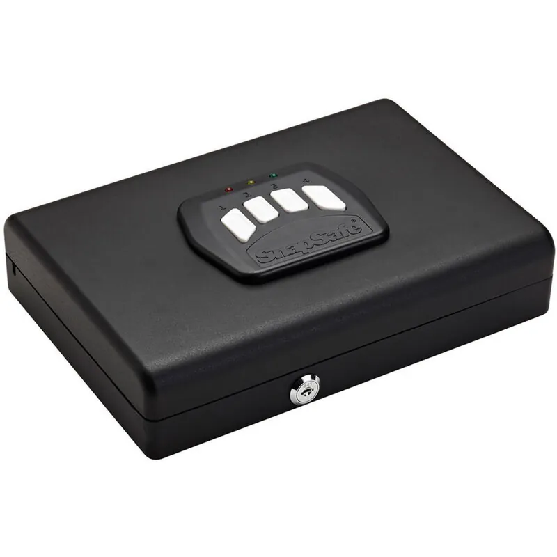 SnapSafe Keypad Safe 8.5"x11"x2.25" Electronic with Key Override Steel Construction Black