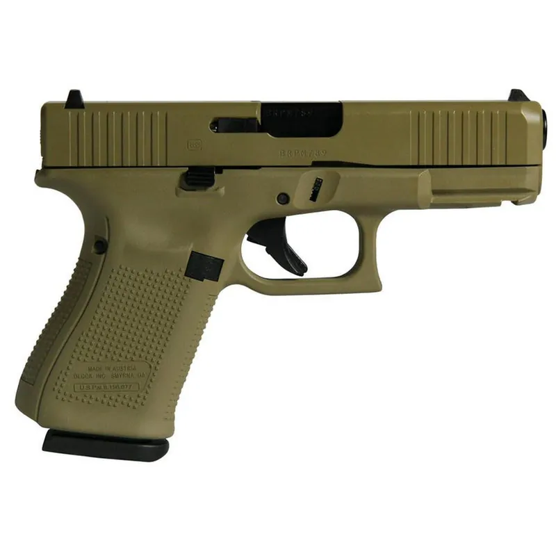 GLOCK 19 GEN5 FLAT DARK EARTH 9MM 4.02" BARREL 15-ROUNDS