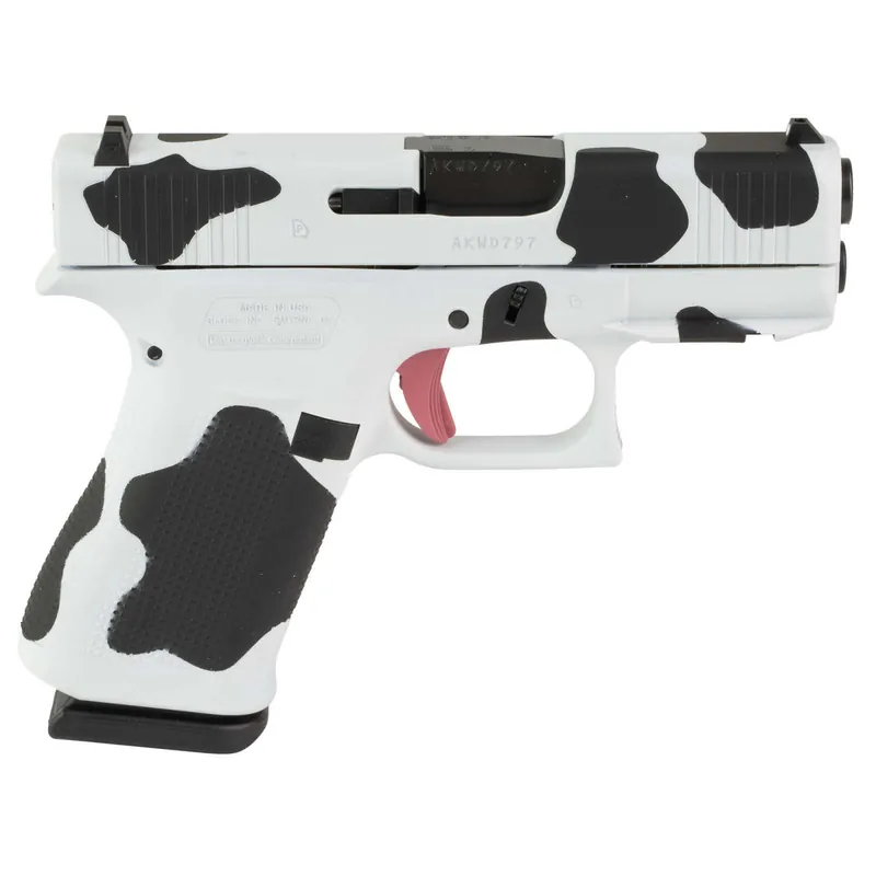 GLOCK 43X 9mm 3.41" Barrel 10 Round Cow Print Frtrail