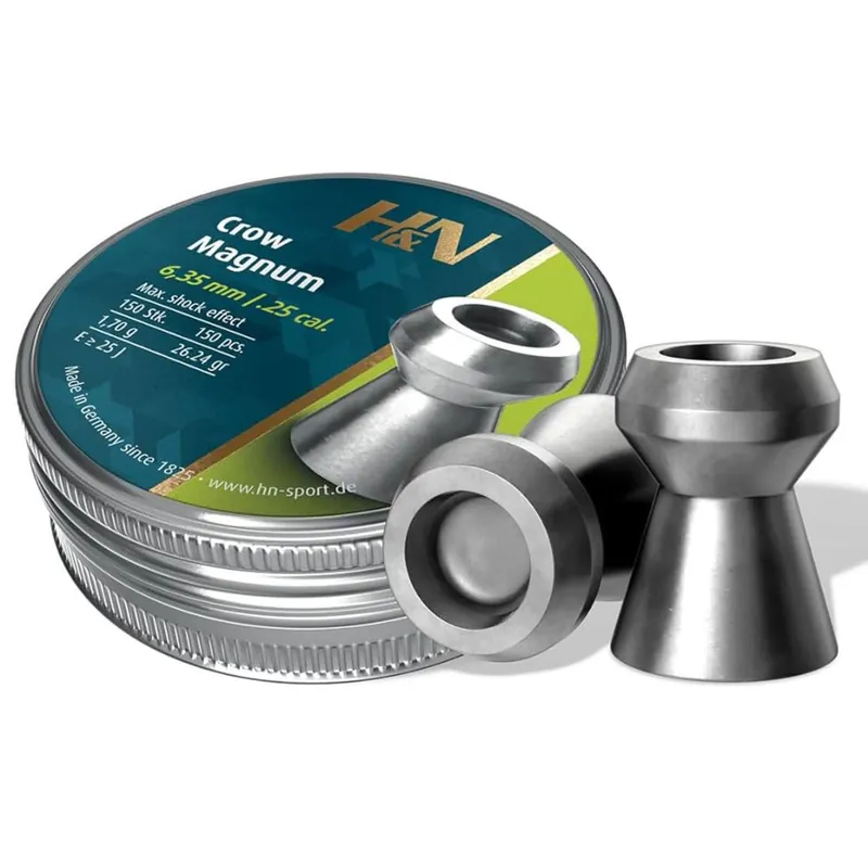 H&N Sport Crow Magnum .25 Caliber 26.24 Grain Air Rifle Pellets