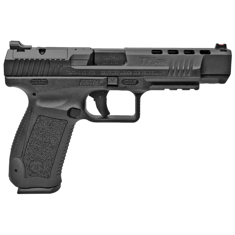 Canik TP9SFx 9mm, 5.2" Match Grade Barrel, Fiber Optic Sights, Black, 2x 20rd