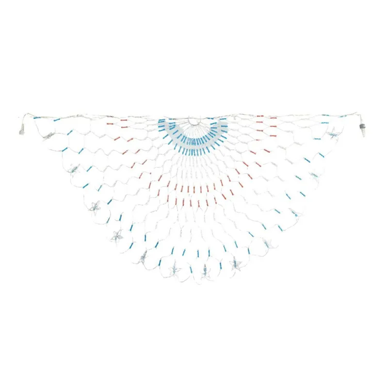 Online Flag Store 4ft Patriotic Banner Light - 243 Red, White, & Blue LEDs - Waterproof