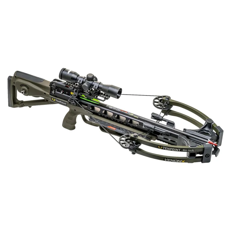 TenPoint Venom X Crossbow Package with ACUslide Green Camo