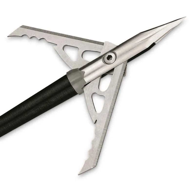Rage Hypodermic Trypan Broadhead Titanium 100Gr 3Pk 35100