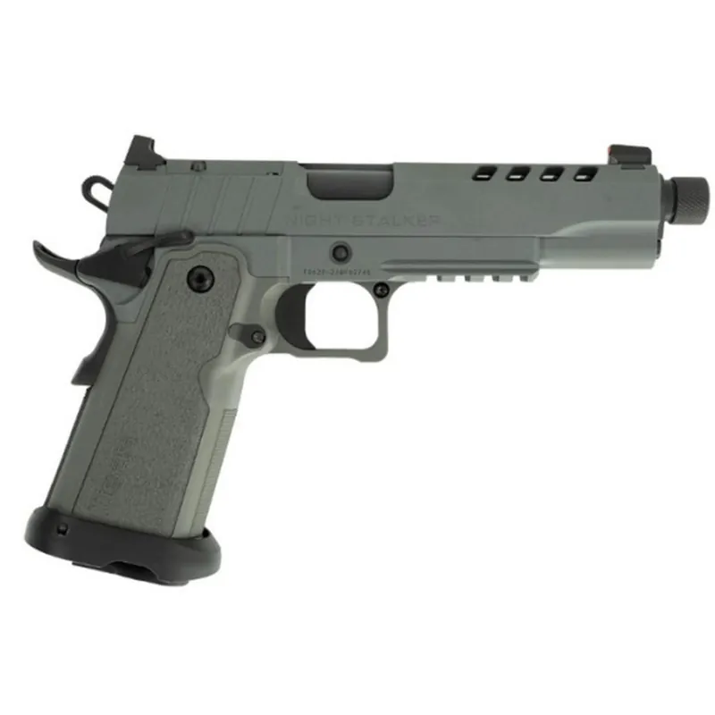 Tisas 1911 Night Stalker SF DS9 9mm Pistol, Optics Ready Slide, 5.6"