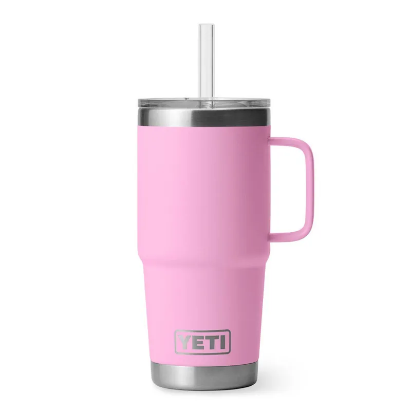Yeti Rambler 25oz Straw Mug Power Pink