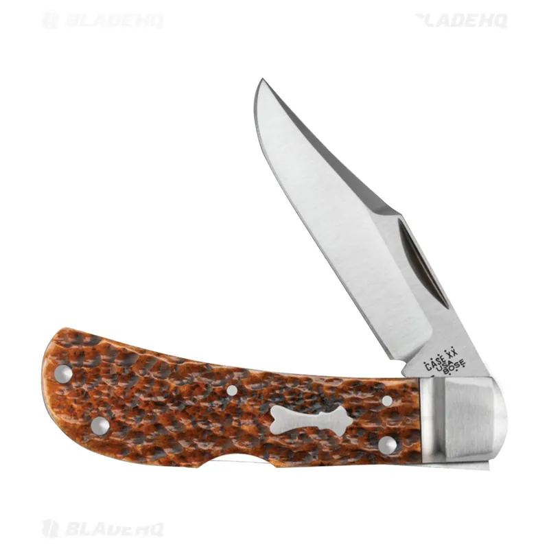 Case Bose Locking Lanny‘s Clip Knife Brown Bone Standard Jig 3" Satin