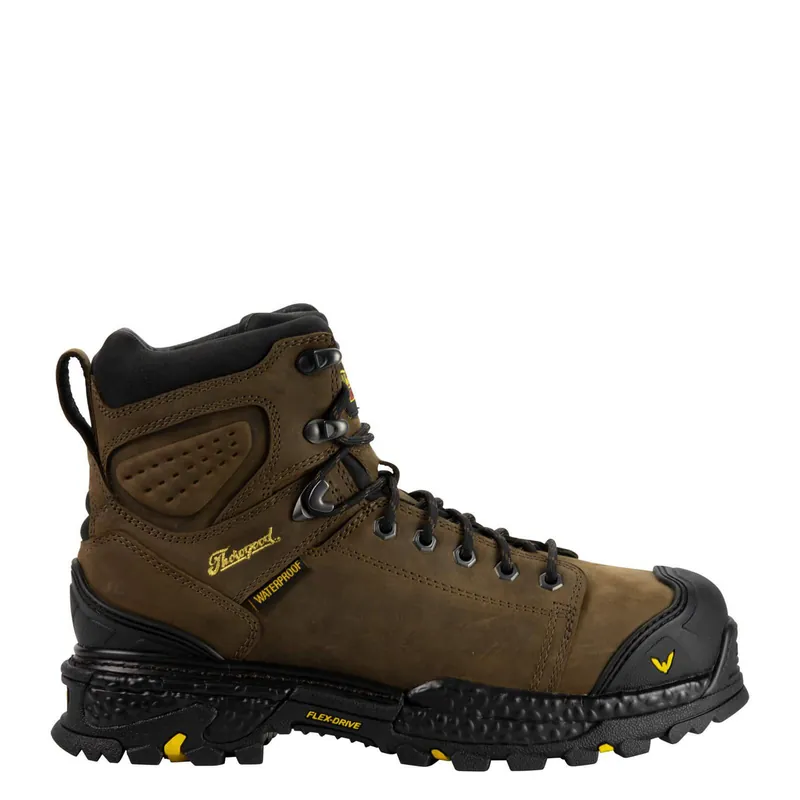 Thorogood Men‘s Infinity FD 6" Lace to toe Waterproof Composite Toe Brown Boots