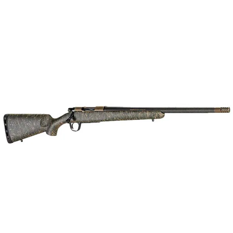 Christensen Arms Burnt Bronze Ridgeline .308 Win 24in Green with Black and Tan Webbing