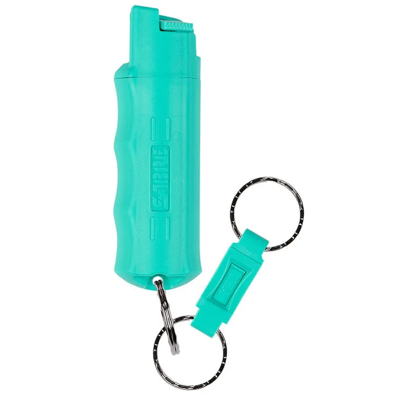 SABRE 2-IN-1 PEPPER GEL WITH DETACHABLE SAFETY WHISTLE KEYCHAIN