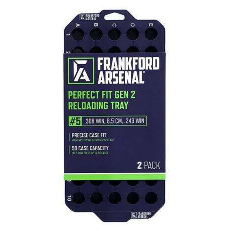 Frankford Perfect Fit Gen2 Reloading Tray 4S 38 Super 40 S&W 10MM Auto 2 Pk