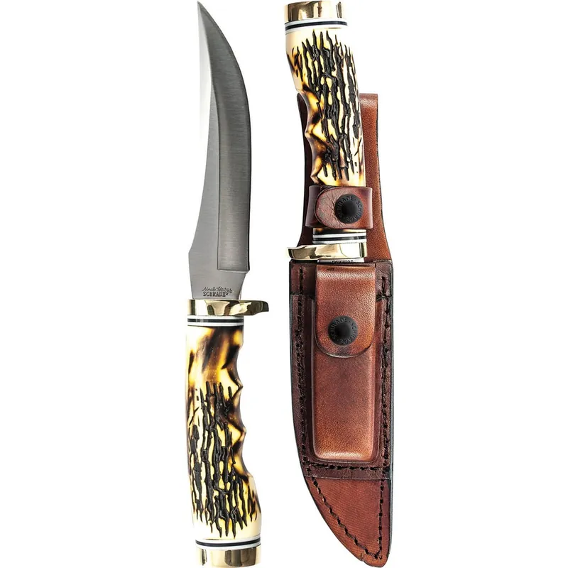 Uncle Henry Golden Spike Rat Tail Tang Fixed Blade Knife 9.40"