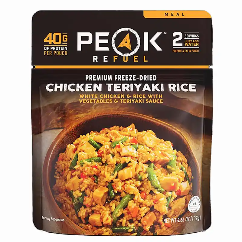 Peak Refuel Chicken Teriyaki Rice Freeze Dried Food 5.71 oz