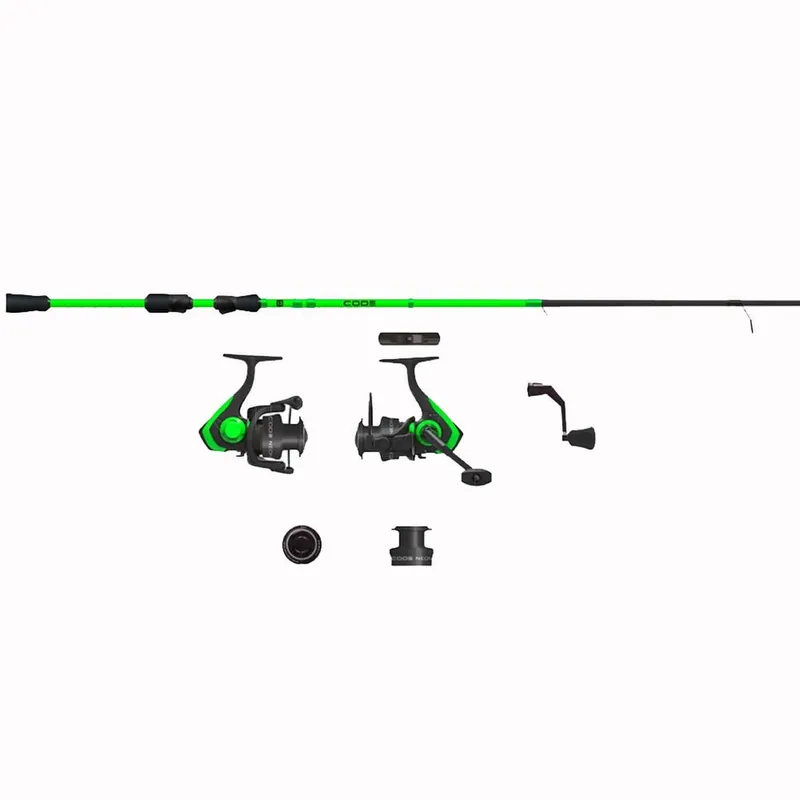 13 Fishing Code Neon- 6‘ 7" M Spin Combo (2000)-2 pc CNC67M