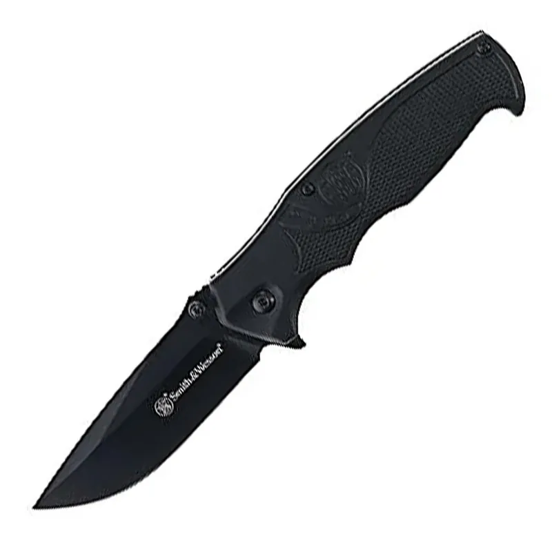 Smith & Wesson EDC Folding & Logo Playing Cards Blade 3.25" Black