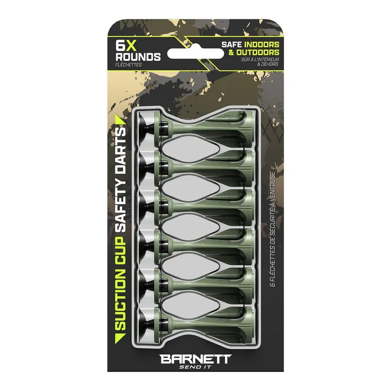 Barnett Phantum Suction Darts OD Green 6 Pack