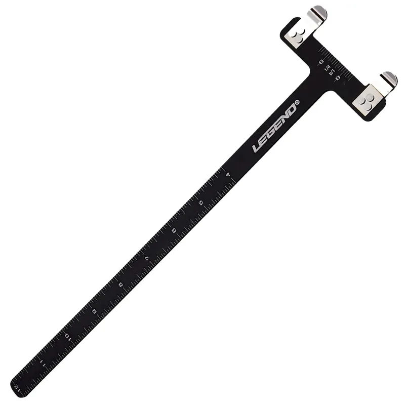 Easton Aluminum T Bow Square for Precise Bow Tuning Black