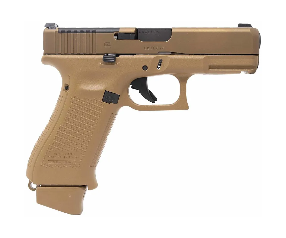 Glock 19X MOS 9mm 4.52" Barrel 19 Rnd Coyote Brown