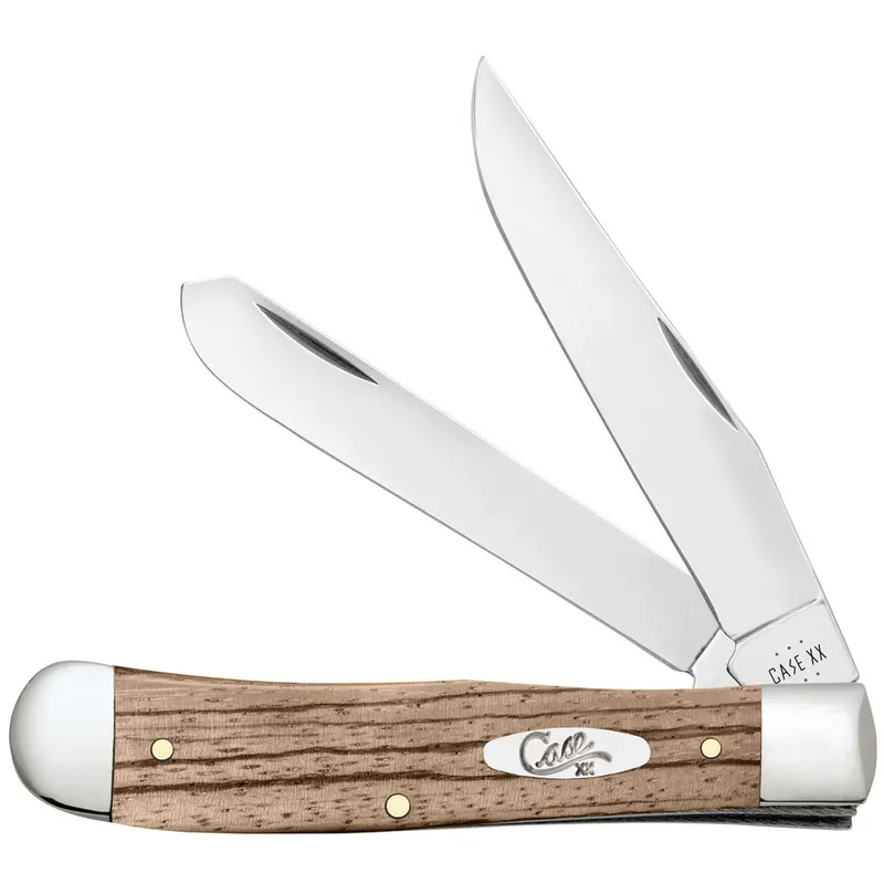 Case Smooth Natural Zebrawood Trapper