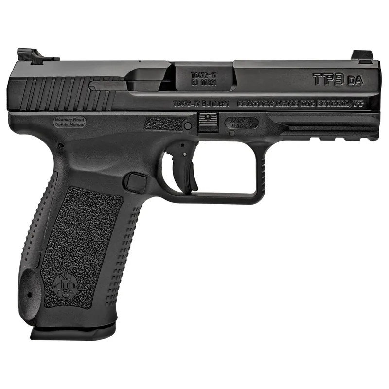 Canik TP9DA DA/SA 9mm 4.07" Match Barrel Black Dovetail Sights 2x18Rnd Mags