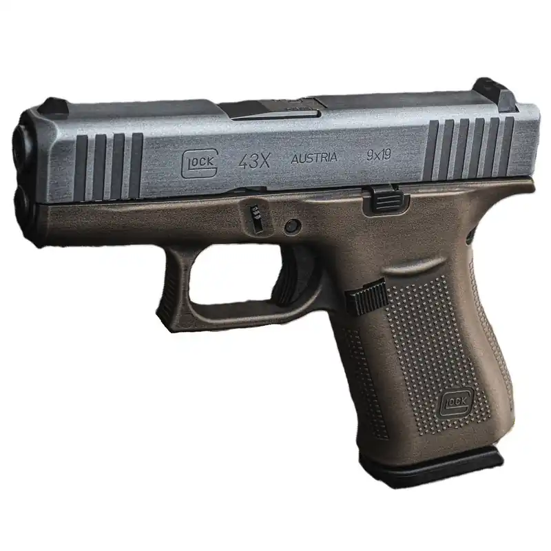 Glock 43X Bronze / Silver 9Mm 3.4" Barrel 10-Rnd