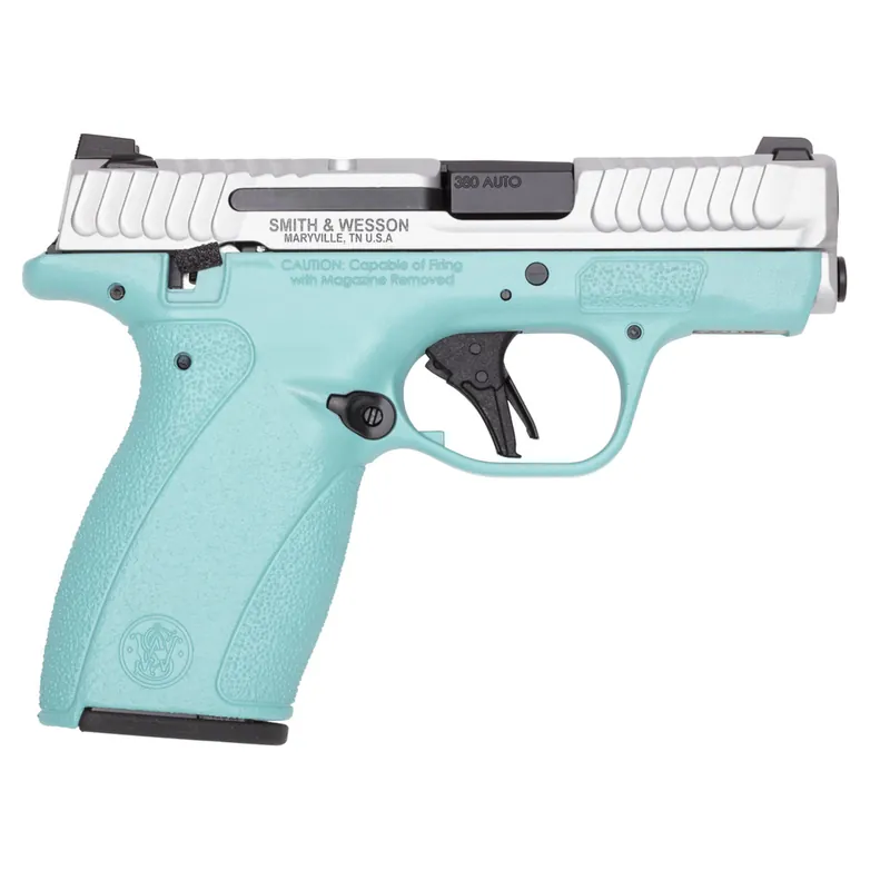 Smith & Wesson Bodyguard 2.0 Thumb Safety Robin‘s Egg Blue/Silver .380 Auto 2.75" Barrel 10,12 Rounds