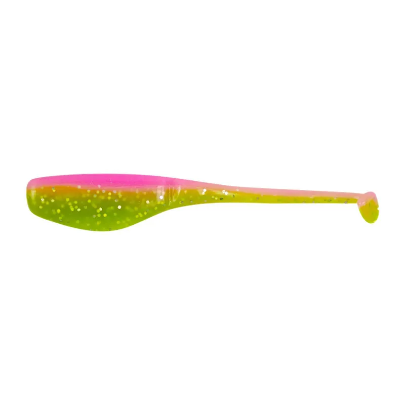 Bobby Garland Baby Shad Swim‘R 2 1/4 inch Soft Paddle Tail Swimbait 15 pack Electric Chicken 2.25"