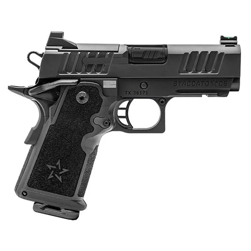Staccato CS Aluminum Optics Ready DLC Barrel 9mm Curved Trigger 3.5" 16 Rounds