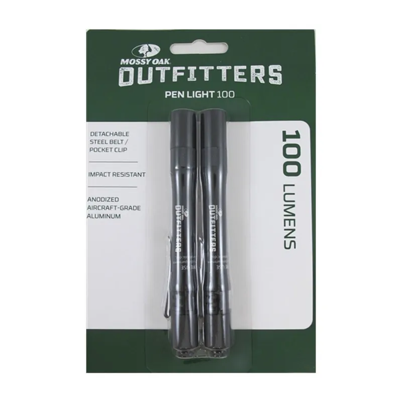 Mossy Oak Outfitters Pen Light 100 Flashlight (2 pack)