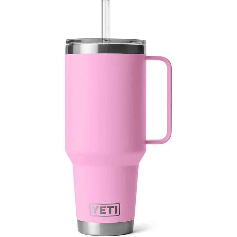 Yeti Rambler 42oz Straw Mug Power Pink