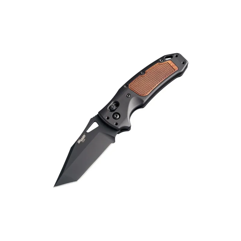 Hogue Sig K320 AXG Classic 3.5" Folding Tanto Blade Black Heritage Walnut