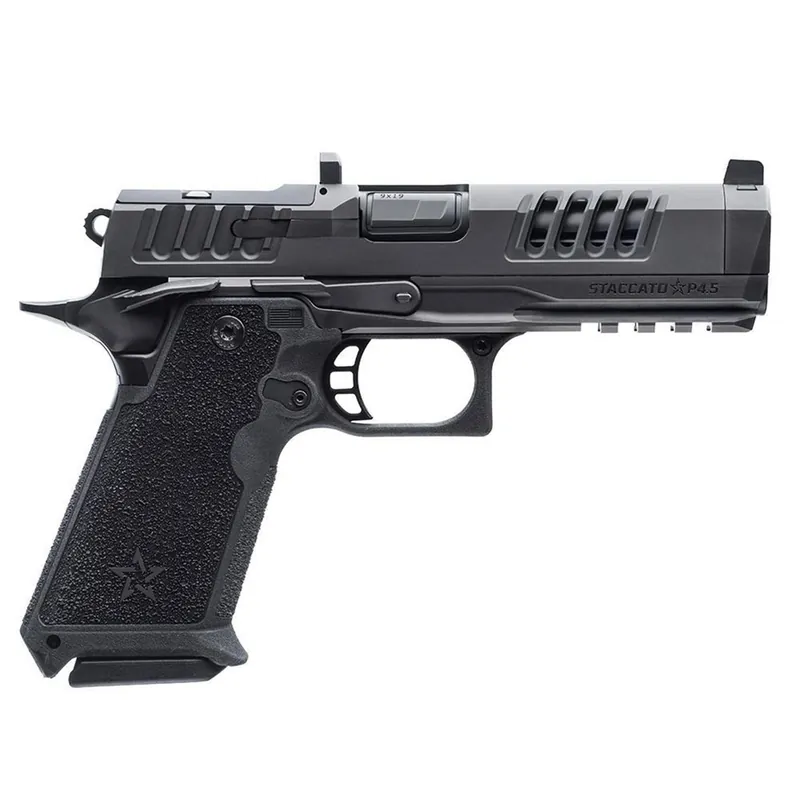 Staccato HD P4.5 Preferred Package 9mm Pistol 4.5" Barrel 18 Rounds Glock 17 Pattern Steel x3