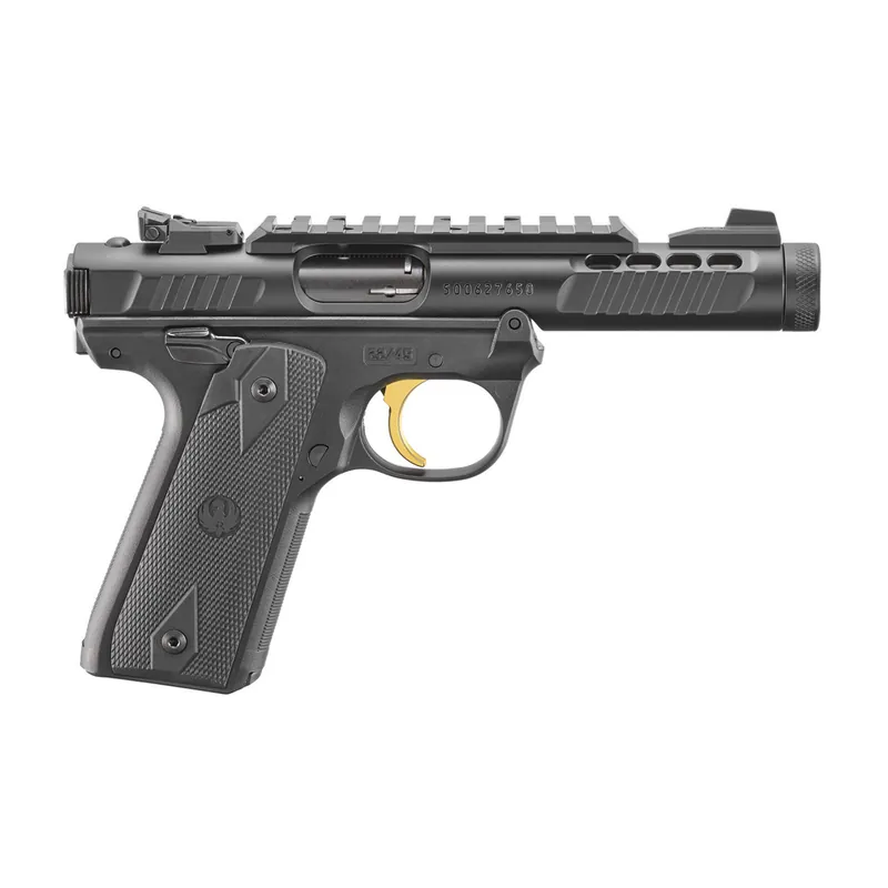Ruger Mark IV 22/45 Lite .22 LR 4.4" Barrel 10 Rnd Black Gold Trigger