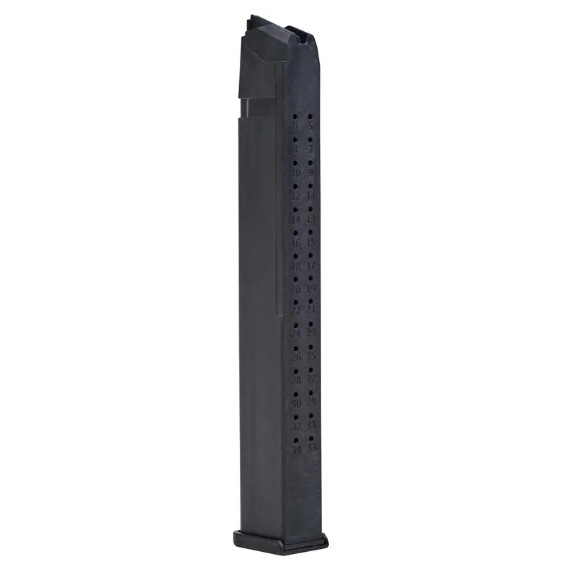 Toolman Tactical, Inc GL35B Glock Mag 9mm Luger 35rd Black Polymer Detachable