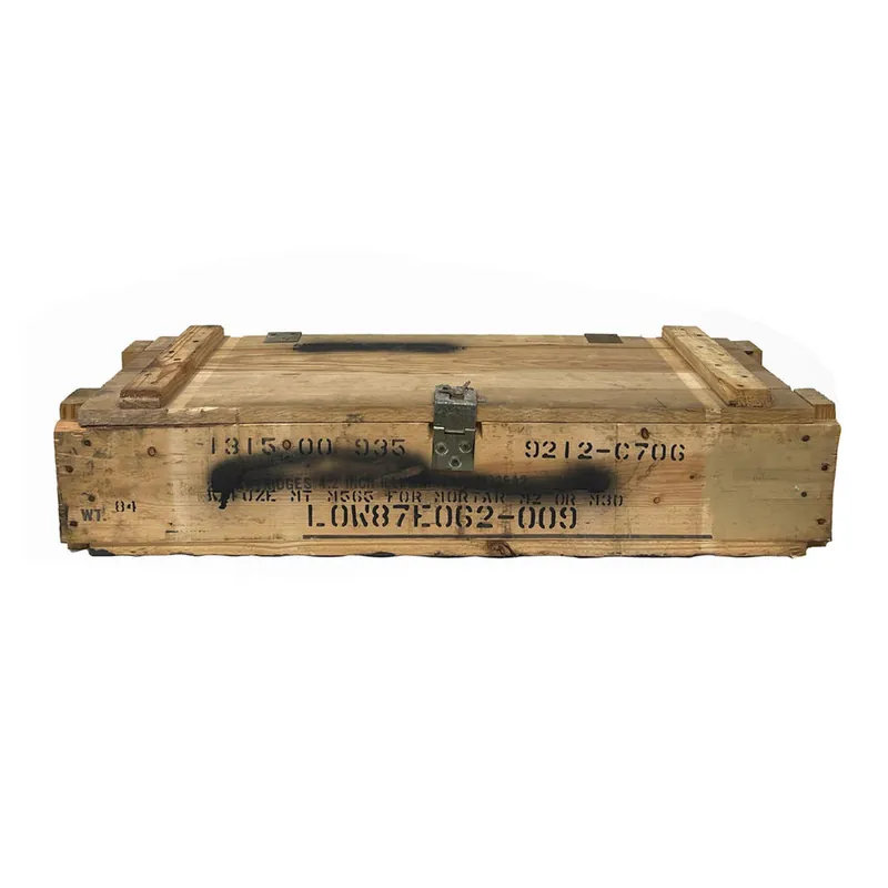 Ammo Can Man Wooden Artillery Crate 33x12x8 75mm-125mm Used