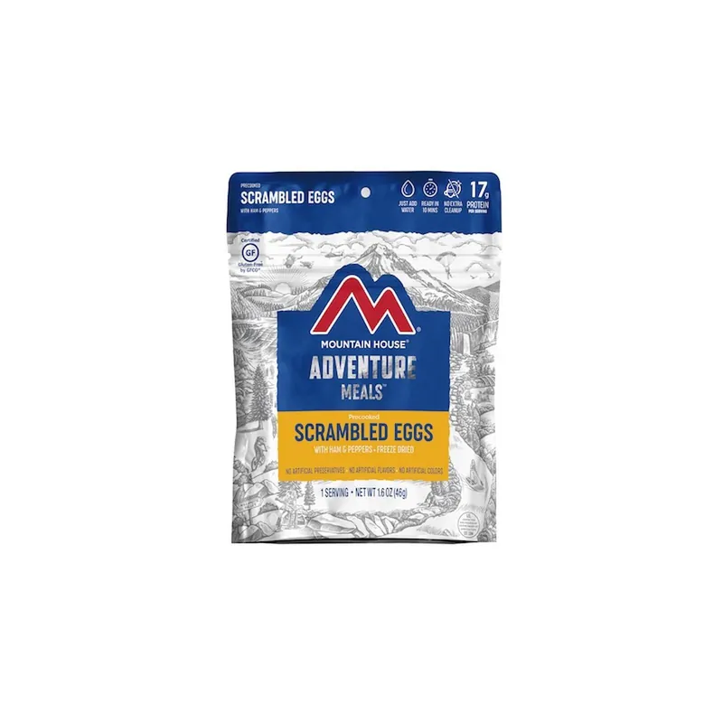 Mountain House Scrambled Eggs with Ham & Peppers Gluten Free Freeze Dried Food 2 Serving