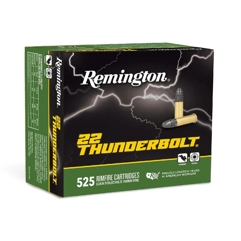 Remington 22 Thunderbolt .22LR 40GR Ammo 525Rds
