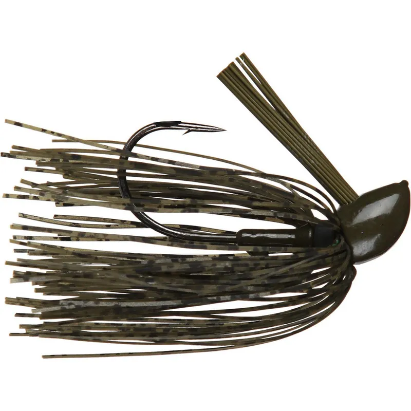 D&L Tackle Advantage Casting Jigs Green Pumpkin Barbwire 3/8