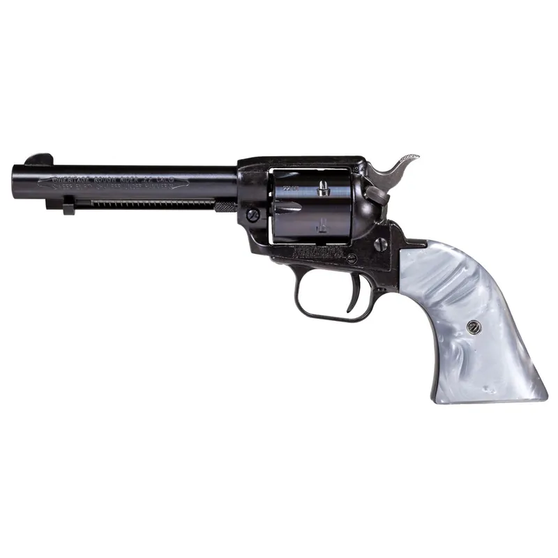 Heritage 4.75" Rough Rider Gray Pearl .22 LR Black Standard 6 Rounds Altamont