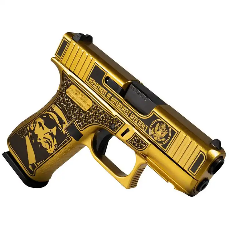 Glock G43X D.O.G.E. Gold 9mm 3.4" Barrel 10 Rounds