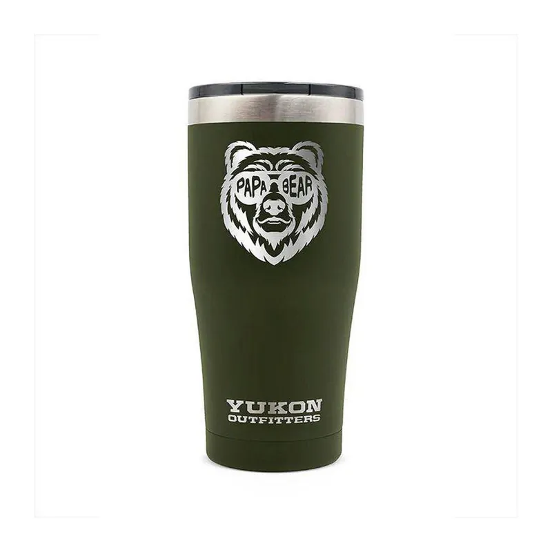 Yukon Outfitters Freedom Papa Bear Shades Olive Drab Tumbler 20oz