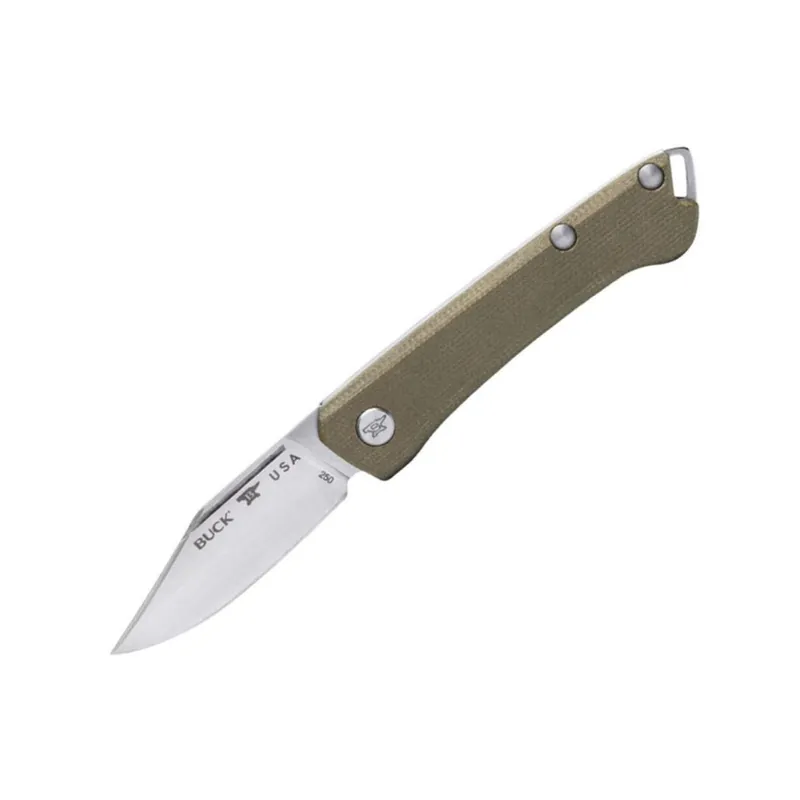 Buck Knives 250 Saunter-OD Green Micarta 6.125" Folding