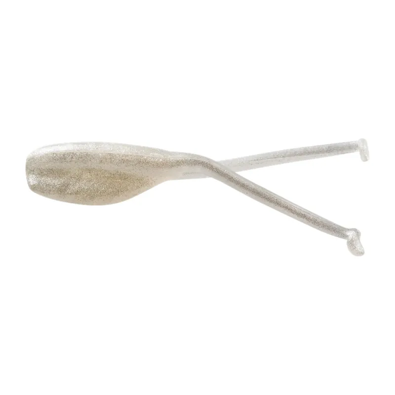 Bobby Garland Slab Dockt‘R 2 1/2 inch Soft Plastic Swimbait 12 pack Pearl White 2.5"