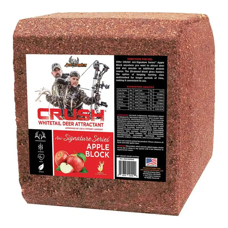 AniLogics Deer NY Crush Apple Block Deer Attractant, 20 lb.