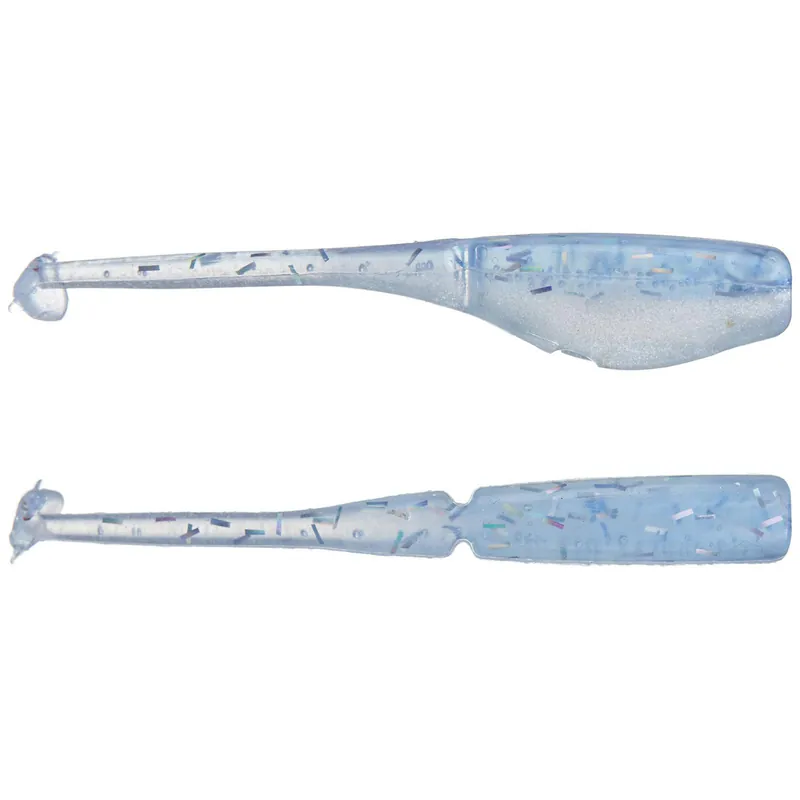 Bobby Garland Baby Shad 2 inch Soft Plastic 18 pack Blue Ice 2"