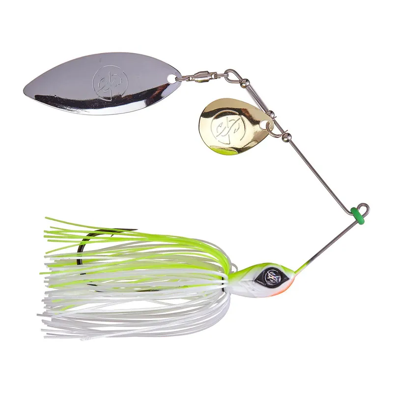 Googan Squad Zinger Colorado Willow Spinnerbait Chartreuse White