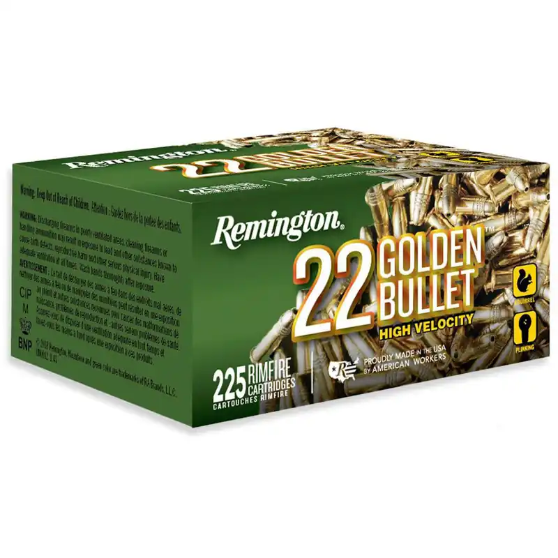 Remington 22 Golden Bullet 22 LR 36 Grain 225 Rnds