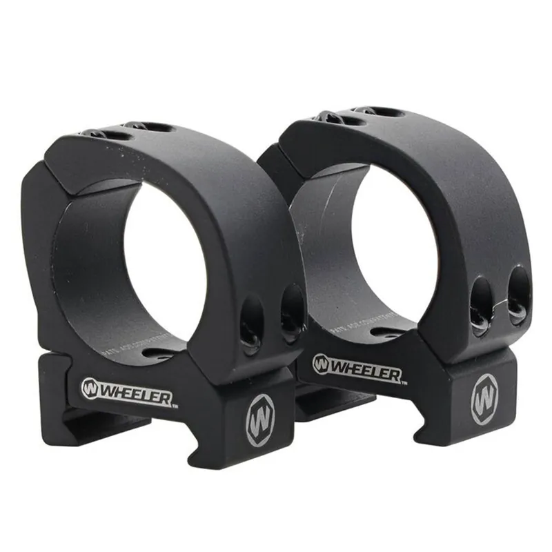 Wheeler Sporter Bi-Weaver Style Pic Rings 1" Low 2 Pc