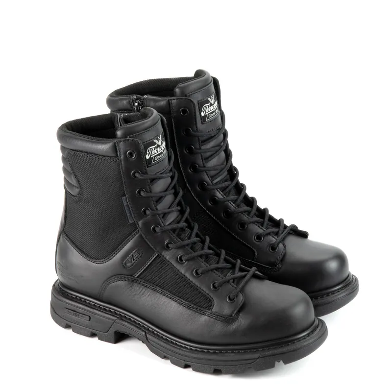 Thorogood DG Gen Flex2 Waterproof 8" Tactical Side Zip Black Boots 834-7991