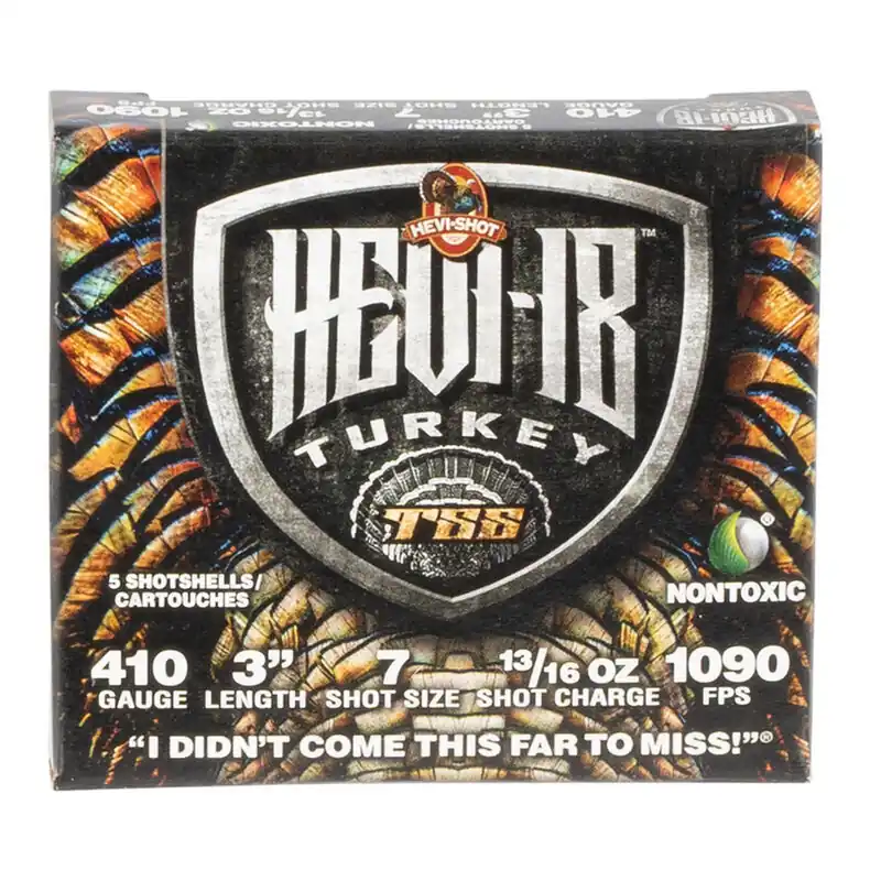 ENVIRON-METAL HEVI SHOT HS1007 Environ-Metal Hevi Shot TSS .410 Gauge 3" 7 Shot Shotgun Shells 5 Rounds